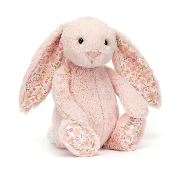 Jellycat: Króliczek z Kwiecistymi Uszami Pudrowy Róż „Cherry” 31 cm