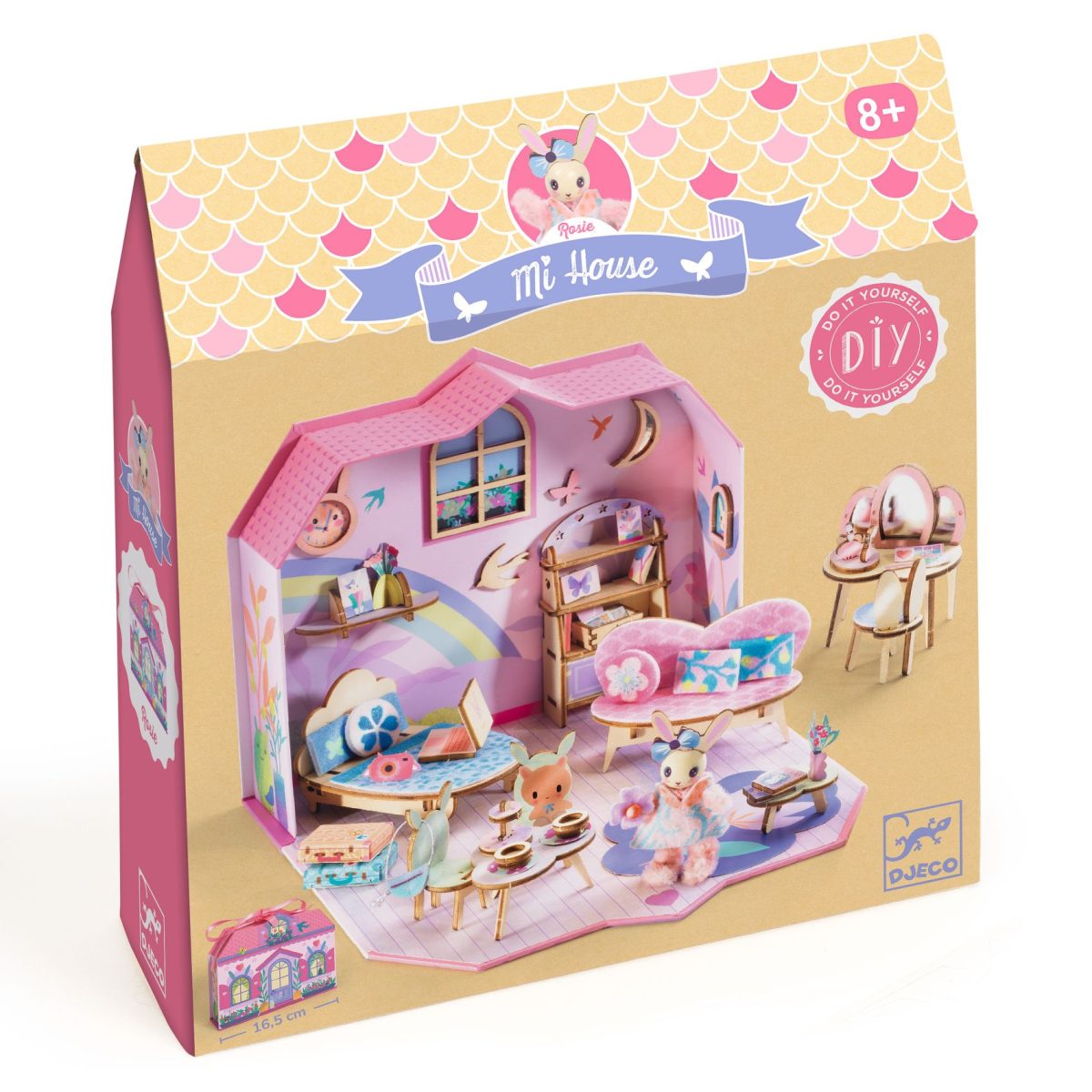 Djeco: Zrób to sam MI HOUSE - mini domek ROSIE 8+ - obrazek 1