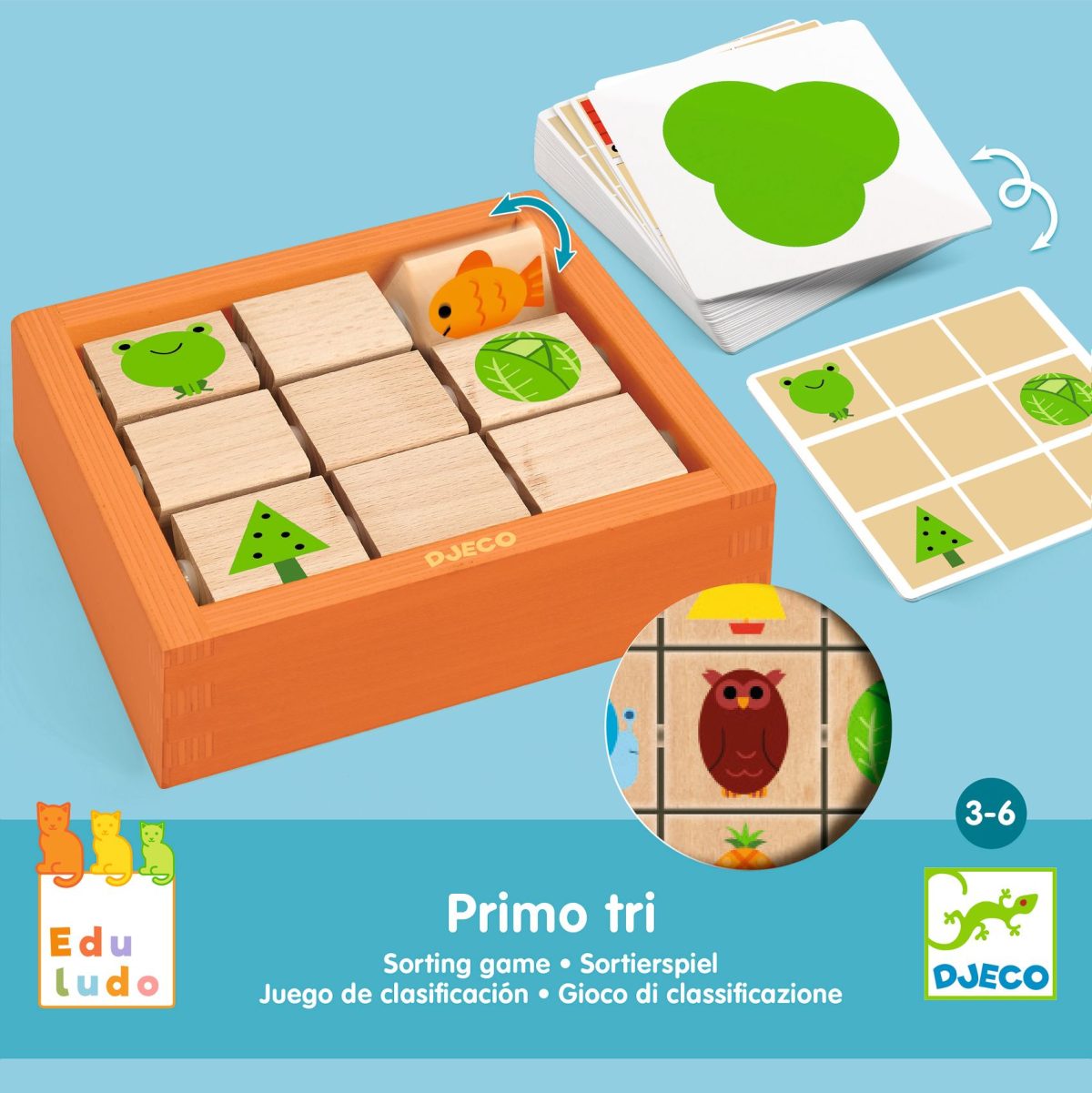 DJ08210-B-RVB Djeco: Eduludo - gra edukacyjna PRIMO TRI 3+ - obrazek 3