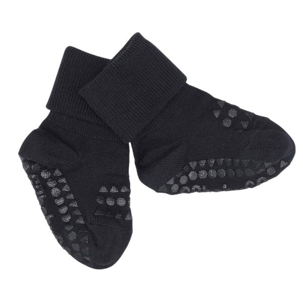 GoBabyGo: antypoślizgowe skarpetki do nauki chodzenia BAMBOO Dark Blue 6 mies.+
