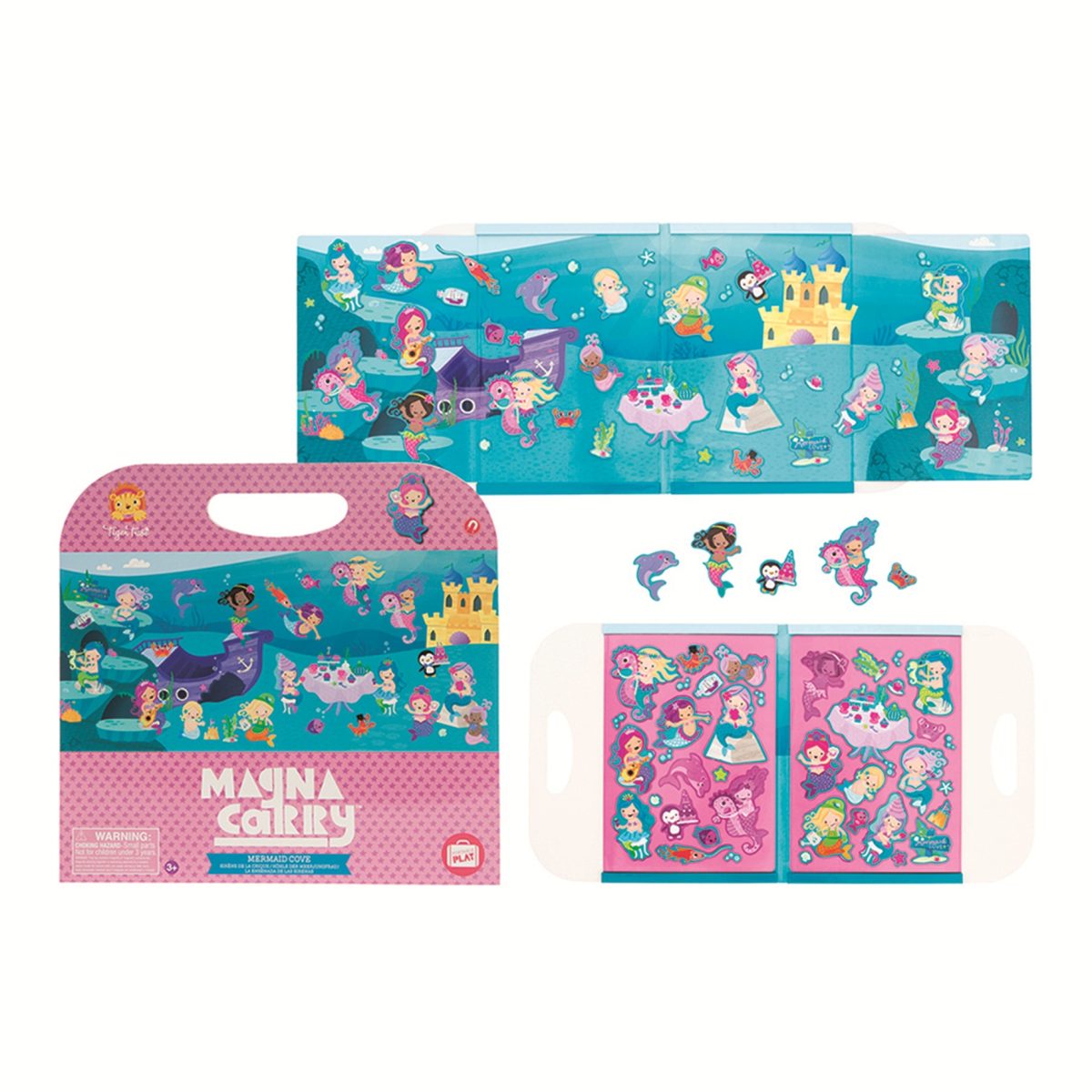 Magna Carry - Mermaid Cove- combined -HR Tiger Tribe: magnetyczna teczka układanka Zatoka Syrenek - obrazek 2
