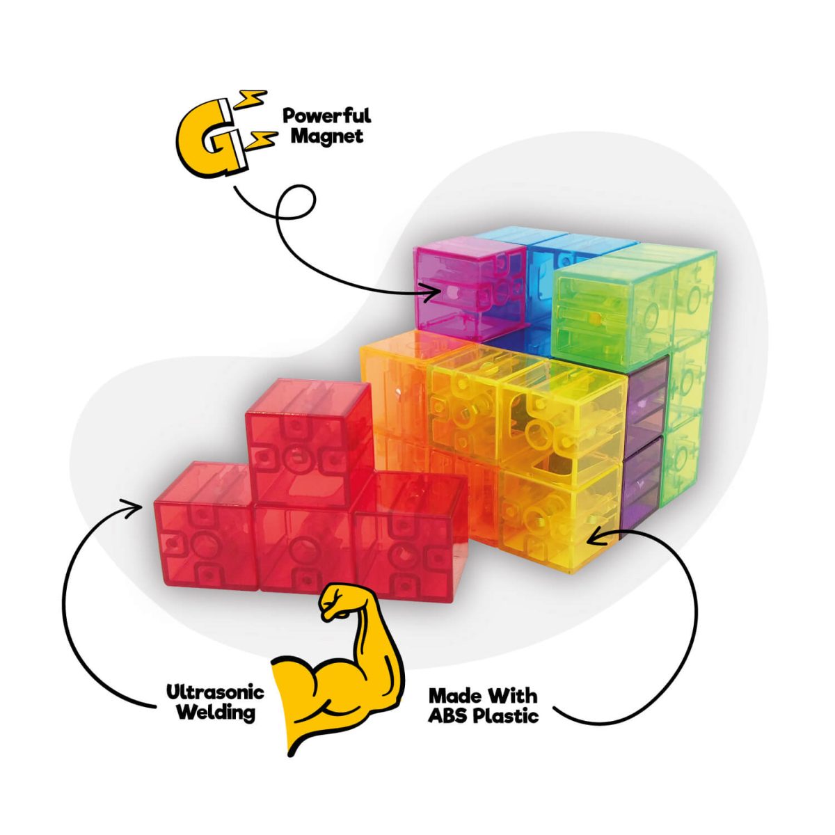 Magnetyczna kostka MAGNETIC CUBE_zalety Juegaconmigo: Magic Magnetic Cube magnetyczna kostka - obrazek 3