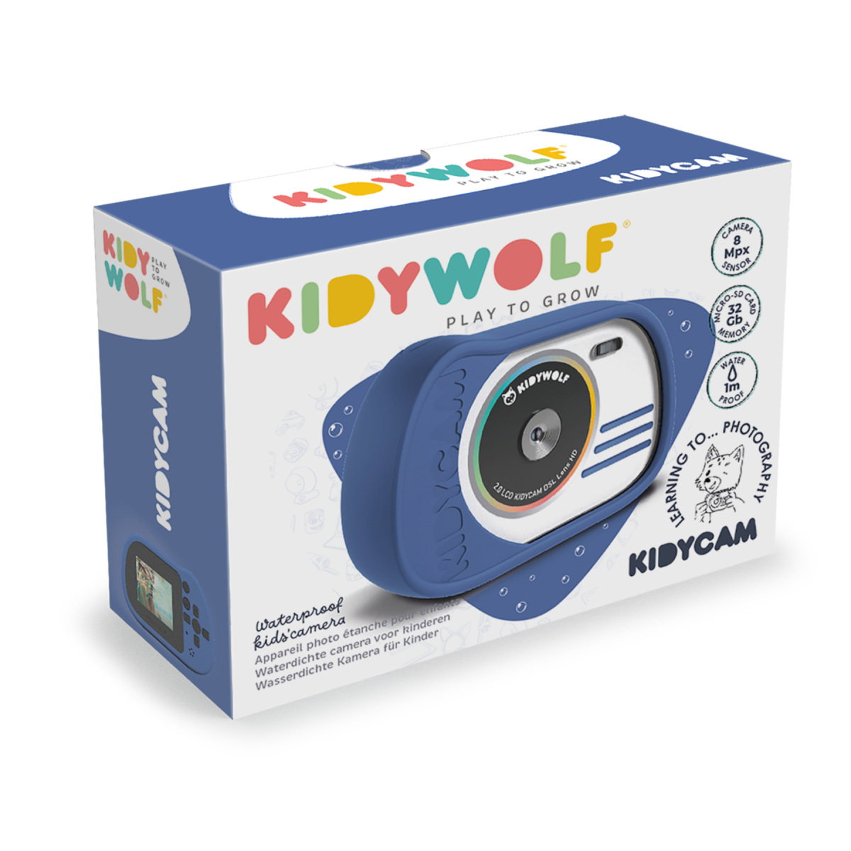 Kidywolf: Kidycam aparat fotograficzny wodoodporny niebieski - obrazek 6