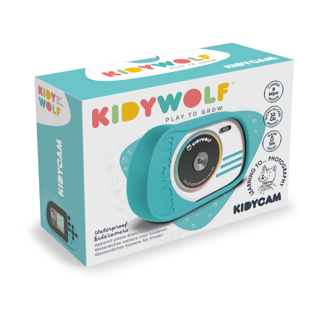 Kidywolf: Kidycam aparat fotograficzny wodoodporny miętowy - obrazek 5