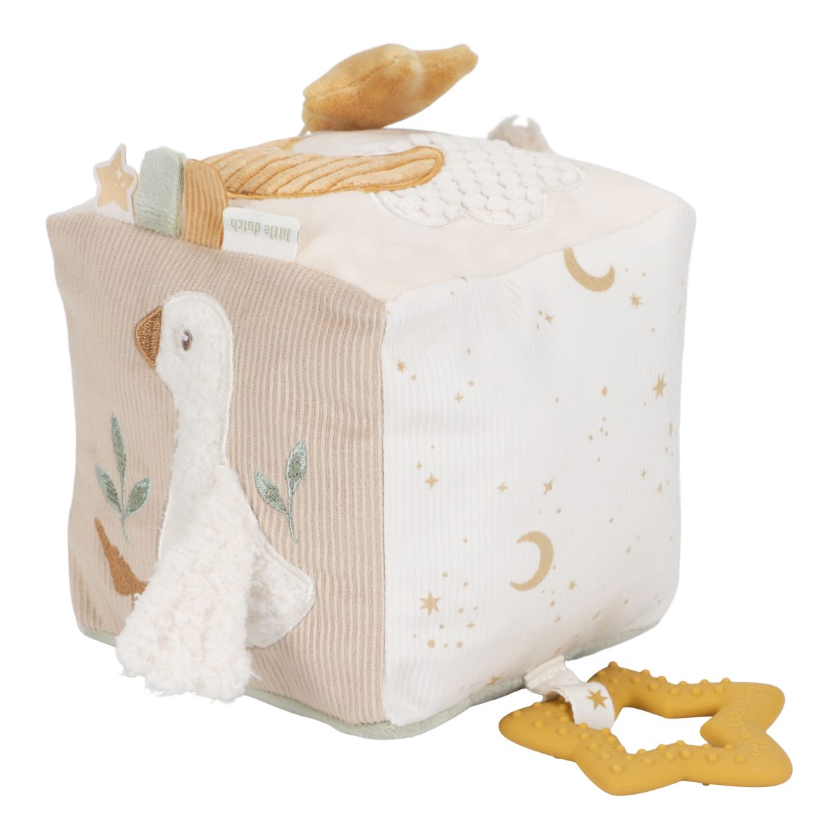 Little Dutch: miękka kostka aktywizująca Newborn Naturals - obrazek 1