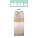 BEABA: Pojemniki na mleko w proszku 4 komory przeźroczyste clay