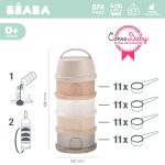 BEABA: Pojemniki na mleko w proszku 4 komory przeźroczyste clay - obrazek 3