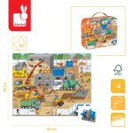 Janod: Puzzle w walizce Plac budowy 36 el. 4+ - obrazek 3
