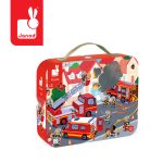 Janod: Puzzle w walizce Strażacy 24 el. 3+