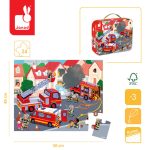 Janod: Puzzle w walizce Strażacy 24 el. 3+ - obrazek 3