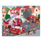 Janod: Puzzle w walizce Strażacy 24 el. 3+ - obrazek 2