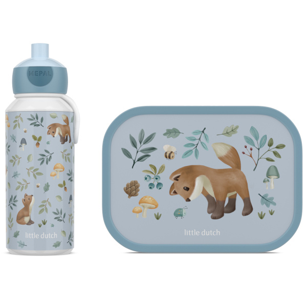 MEPAL & Little Dutch: zestaw lunchbox i bidon Forest Friends