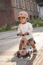 SCOOTANDRIDE: Push and Go 2w1 Jeździk i hulajnoga z rączką 1-5 lat Mocha Highwaykick 1 - obrazek 5