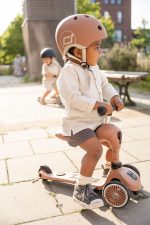 SCOOTANDRIDE: Push and Go 2w1 Jeździk i hulajnoga z rączką 1-5 lat Mocha Highwaykick 1 - obrazek 9