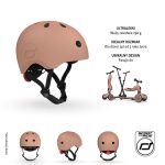 SCOOTANDRIDE: Kask S-M dla dzieci 3+ Mocha - obrazek 2