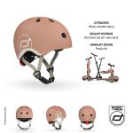 SCOOTANDRIDE: Kask XXS-S dla dzieci 1-5 lat Mocha - obrazek 4