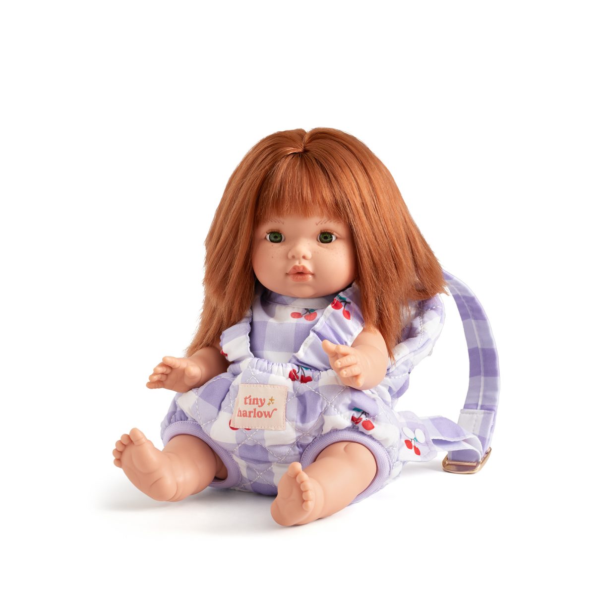 Tiny Harlow: nosidełko dla lalki Lilac Cherry - obrazek 1