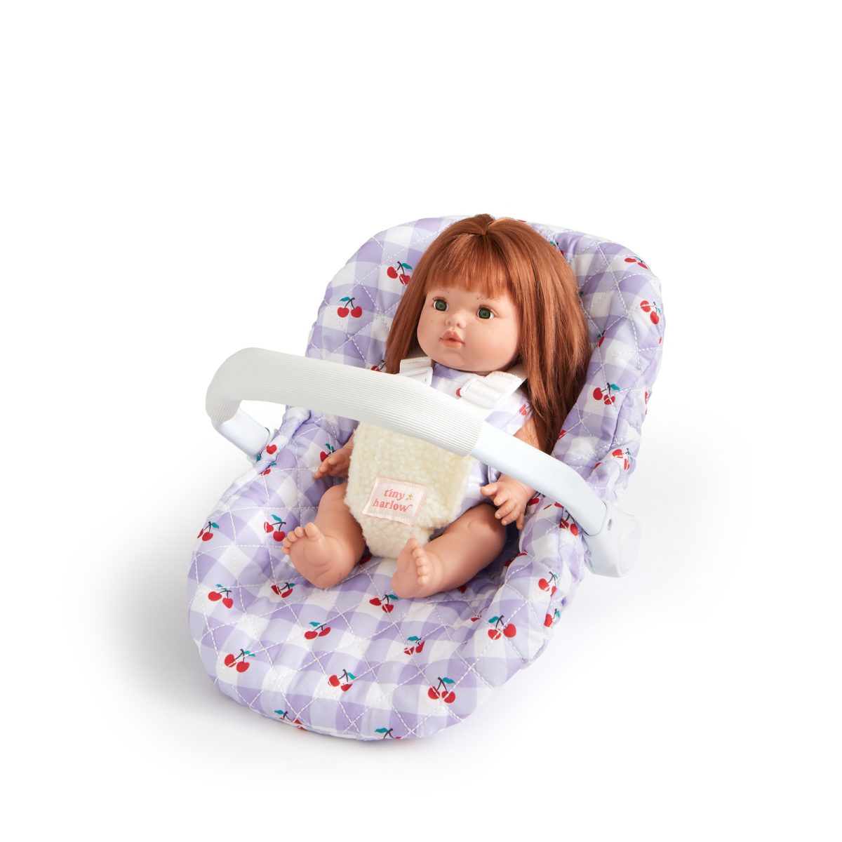 Tiny Harlow: fotelik samochodowy dla lalki Lilac Cherry - obrazek 1