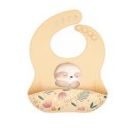 SASSI: Śliniak silikonowy z kieszonką Leniwiec