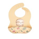 SASSI: Śliniak silikonowy z kieszonką Leniwiec