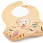 SASSI: Śliniak silikonowy z kieszonką Leniwiec - obrazek 3