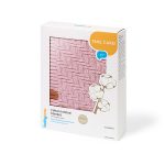 BabyOno: Kocyk dzianinowy bawełniany różowy 75 x 100 cm - obrazek 4