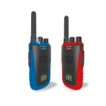 Kidywolf: Kidytalk walkie-talkie dalekiego zasięgu dla dzieci niebiesko-czerwone