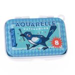 Moulin Roty: Zestaw mini farb akwarelowych 8 kolorów PTAK LES PETITES Merveilles - obrazek 2