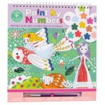 Floss&Rock: Bajkowy Świat Kolorowanka Maluj po Numerach z Farbkami