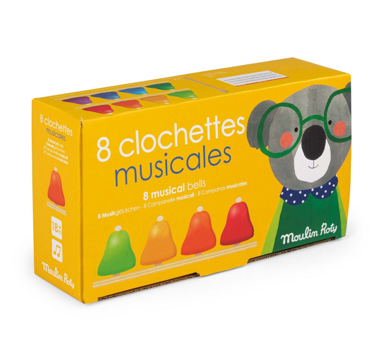 Moulin Roty Moulin Roty: Muzyczne metalowe dzwonki LES POPIPOP - obrazek 2