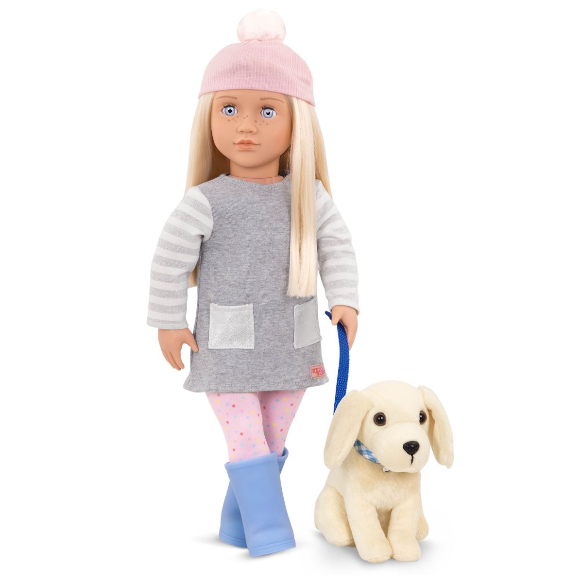 Our Generation: Lalka MEAGAN 46cm – z pieskiem rasy Golden Retriever - obrazek 1