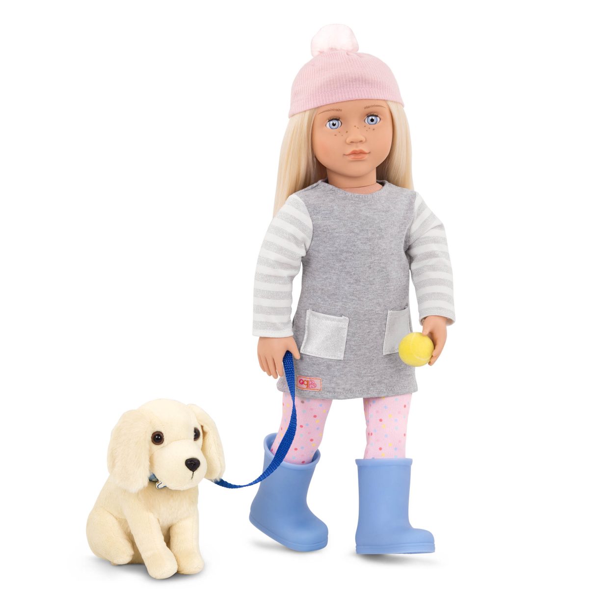 BD31242_DP_B Our Generation: Lalka MEAGAN 46cm – z pieskiem rasy Golden Retriever - obrazek 3