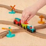 Battat: All Aboard – kolejka z torami i znakami 29 el. / B.toys - obrazek 5