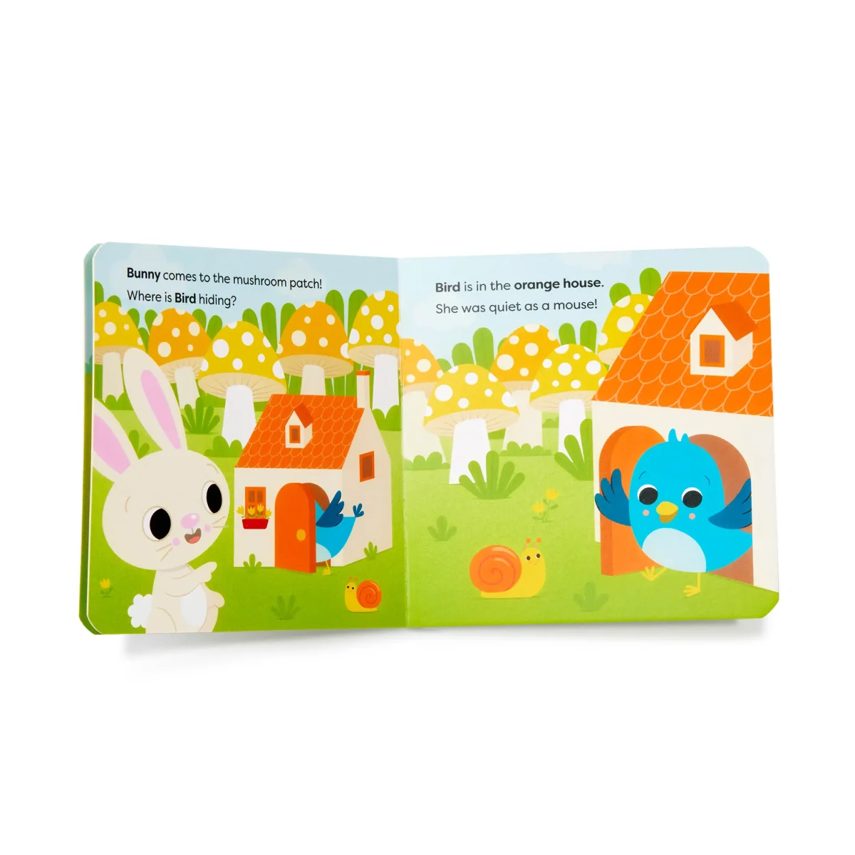 B.TOYS: Lil’ Learning Cube – drewniana kostka edukacyjna z sorterem, labiryntem i książeczką - obrazek 7