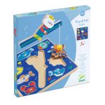 Djeco: Układanka drewniana 2w1 PUZZ & FISH COLOR 18m+