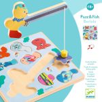 Djeco: Układanka drewniana 2w1 PUZZ & FISH BARIOLO 18m+ - obrazek 4