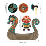 Djeco: ARTY TOYS Figurka wikinga DRAK w smoczej łodzi - obrazek 3