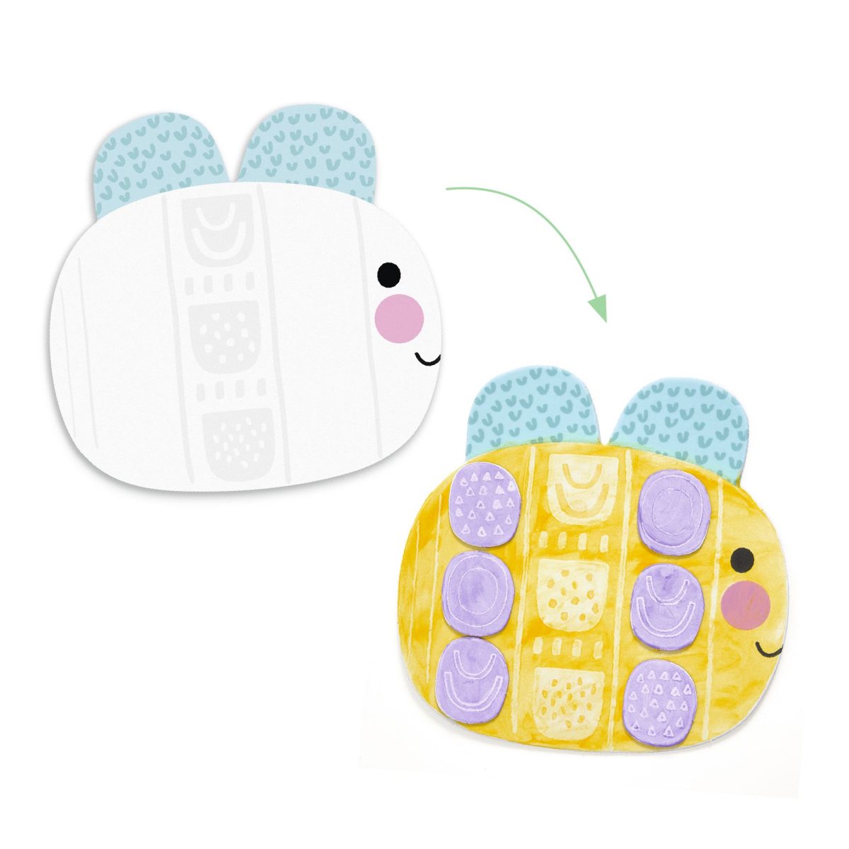 DJ08984-C1-RVB Djeco: Zestaw artystyczny "ZWIERZĄTKA 3D" 18M+ - obrazek 3