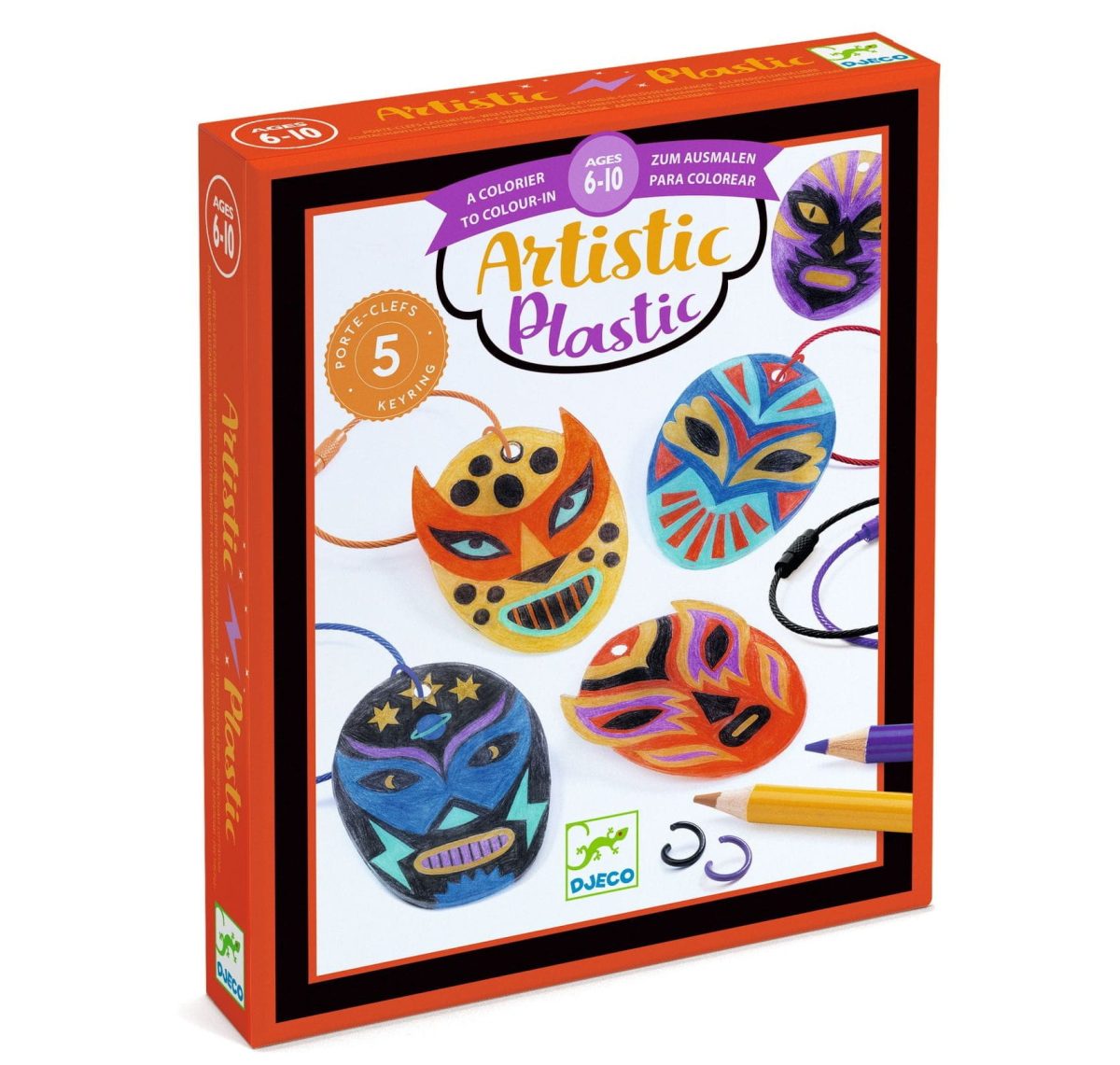 Djeco: ZESTAW ART Magiczny plastik BRELOCZKI ZAPAŚNICY 6+ - obrazek 1