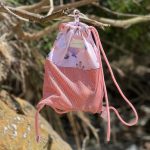 Play&Store: worek/plecak plażowy z siateczkowym dnem Shells Pink - obrazek 2