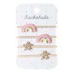 Rockahula Kids: 4 gumki do włosów DISCO RAINBOW PONIES