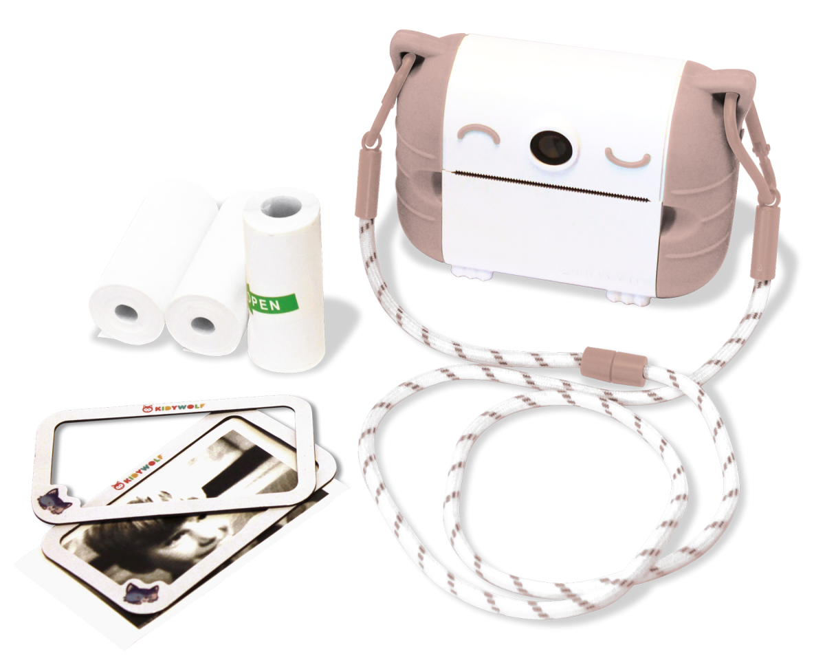 KIDYPRINT-Access-PE-01 Kidywolf: Kidyprint aparat fotograficzny z drukarką różowy - obrazek 4