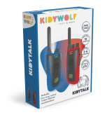 Kidywolf: Kidytalk walkie-talkie dalekiego zasięgu dla dzieci niebiesko-czerwone - obrazek 2