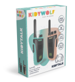 Kidywolf: Kidytalk walkie-talkie dalekiego zasięgu dla dzieci różowo-niebieski - obrazek 2