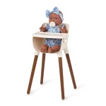 LullaBaby: Lalka NIEMOWLĘ ze smoczkiem, w ubranku w kwiatuszki i opasce - obrazek 7