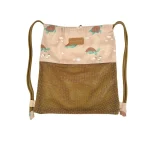 Play&Store: worek/plecak plażowy z siateczkowym dnem Turtle Taupe