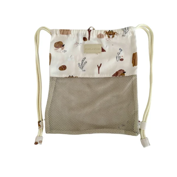 Play&Store: worek/plecak plażowy z siateczkowym dnem Sands Beige