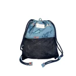 Play&Store: worek/plecak plażowy z siateczkowym dnem Sharks Blue - obrazek 3