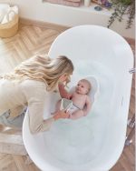 Shnuggle Leżaczek do Kąpieli Noworodka Blossom - obrazek 4