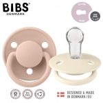 BIBS: smoczki DE LUX 2-PACK IVORY & BLUSH ONE SIZE
